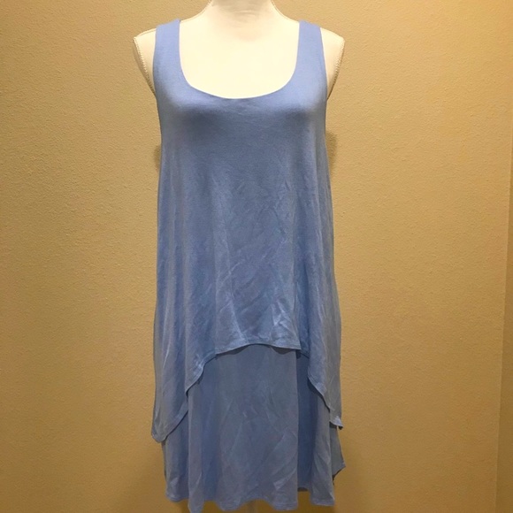 Pretty light blue tiered dress - Picture 1 of 5